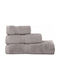 Nef-Nef Homeware 3-tlg. Set Badetücher Aegean Light Grey Gewicht 705gr/m²