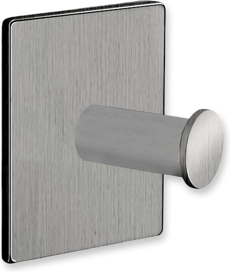 Conset Metal Wall Hanger Adhesive Nickel Matt 3.8x3x5cm 1pc