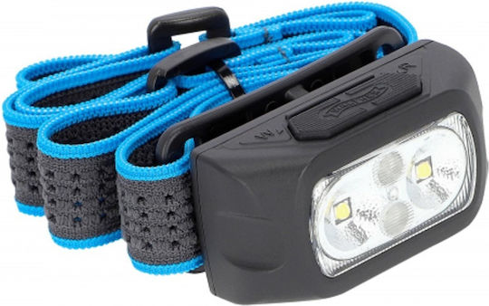 Walther Rechargeable Headlamp LED IPX6 with Maximum Brightness 170lm HLi1r Black
