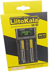 LiitoKala WY-S2 USB 2-Slot Li-ion/Ni-Cd/Ni-MH Battery Charger Size AA/AAA/18650/16340
