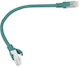 Lanberg F/FTP Cat.6 Gigabit Network Cable Ethernet 0.25m Green