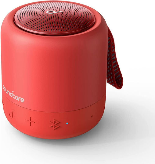 Soundcore by Anker Mini 3 Водоустойчиво Bluetooth високоговорител 6W с живот на батерията до 15 часа Червен