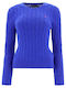 Ralph Lauren Women's Long Sleeve Sweater Cotton Blue