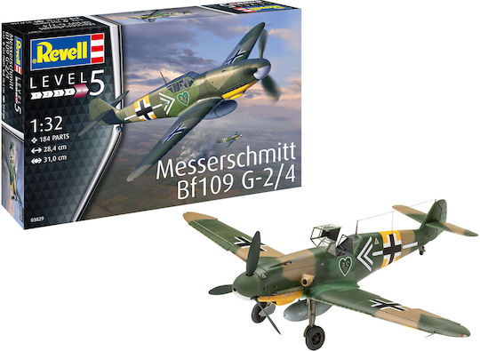 Revell Φιγούρα Μοντελισμού Αεροπλάνο Messerschmitt Bf109G-2/4 184 Κομματιών σε Κλίμακα 1:32 28.4x31εκ.