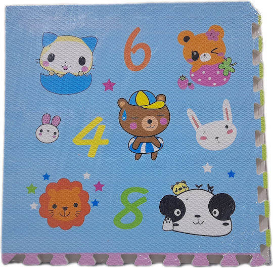 Interactive Kids Floor Puzzle with Animals 4 Pieces