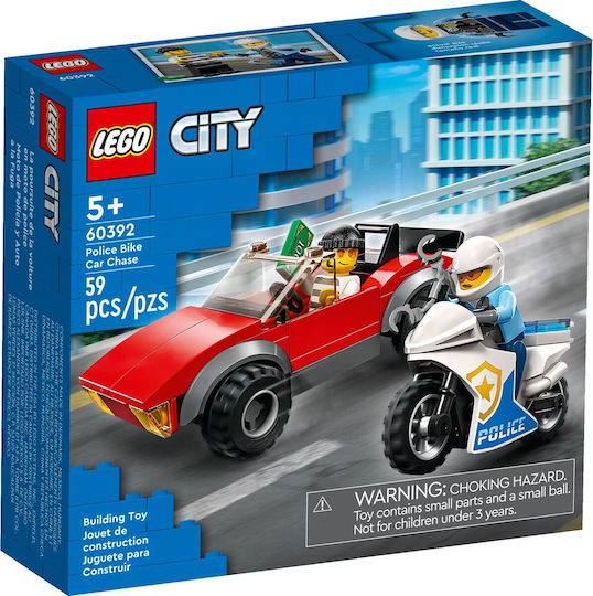 LEGO City Police Bike Car Chase για 5+ Ετών 59τμχ