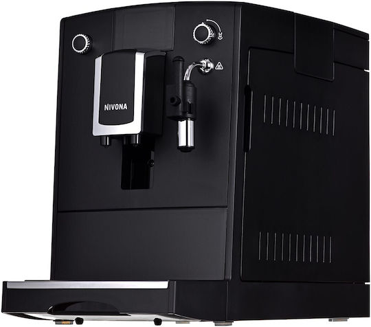 CafeRomatica NICR 550 Αυτόματη Μηχανή Espresso 1455W Πίεσης 15bar με Μύλο Άλεσης Μαύρη