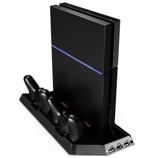 Dobe Ladestation Für 2 Controller PS4 Schwarz 22037-010-00-06