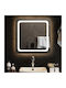 vidaXL Square Bathroom Mirror Led Touch 60x60cm Transparent
