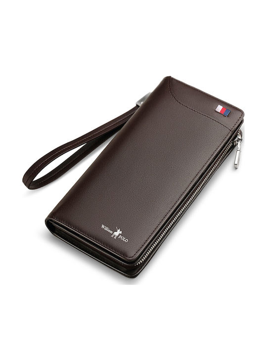 Leather Men's Wallet Classic Brown