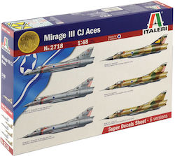 Italeri Mirage III CJ Aces Figurină de Modelism Avion la Scară 1:48 29cm.