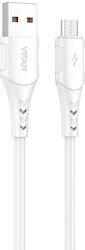 Vipfan Buntes X12 Reguläres USB 2.0 zu Micro-USB 1m Weiß Vipfan Buntes X12 Reguläres USB 2.0 zu Micro-USB 1m Weiß