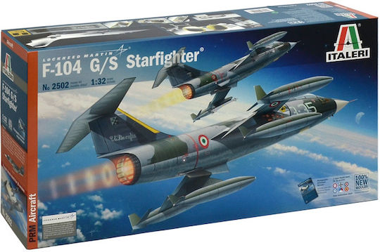 Italeri F-104G/S Starfighter Modeling Figure Airplane in Scale 1:32 52.1cm.