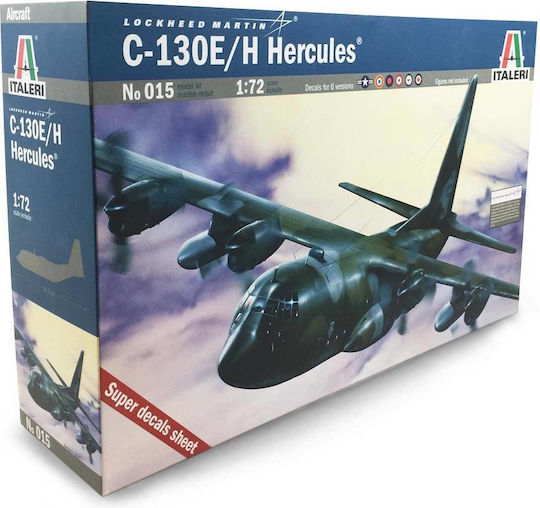 Italeri C-130 Hercules E/H Modeling Figure Airplane in Scale 1:72