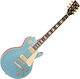 Vintage Electric Guitar Single Cut Gun Hill Blue