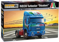 Italeri Iveco Turbostar Tricolore Figurină de Modelism Mașină la Scară 1:24 24cm.