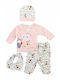 Baby set 4 pieces - Kinder Pink