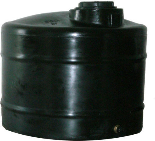 Plastikon Horizontal Cylindrical Plastic Storage Tank 3000lt for Water Black