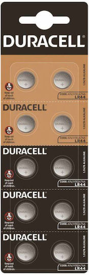 Duracell Batterien Alkalisch für Uhren LR44 1.5V 10Stück