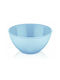 Homestyle Servierschüssel Rund Kunststoff Blau mit Durchmesser 16.5cm
