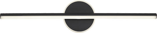 Viokef Camelia Modern Leuchte Badezimmer mit Integrierter LED und Warmweißes Licht Schwarz 60.8x6.5cm