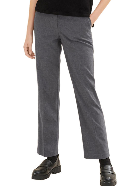 Women's Fabric Trousers Gray