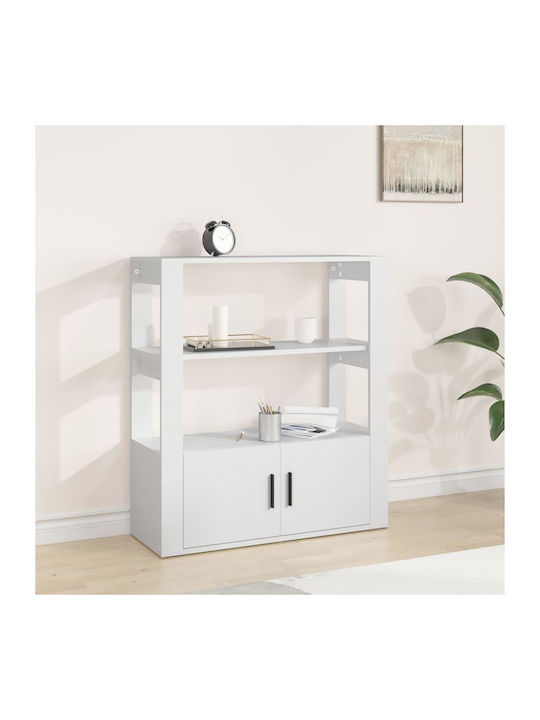White Bookcase 80x30x90cm