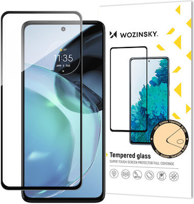 Wozinsky 9H Full Glue Full Face Tempered Glass Black (Moto G72)