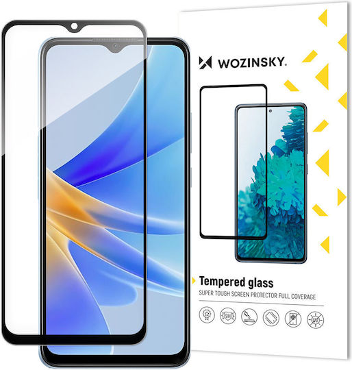 Wozinsky 9H Full Glue Full Face Tempered Glass Μαύρο (Oppo A17)