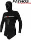 Pathos Onyx Shaved Wetsuit Jacket with Chest Pad for Speargun Black 3mm