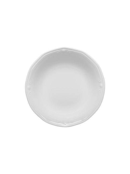 Estia Athénée Salad Bowl Porcelain White 23x23cm 1pcs