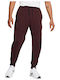 Sportswear Tech Fleece Sweatpants with Elastic Burgundy