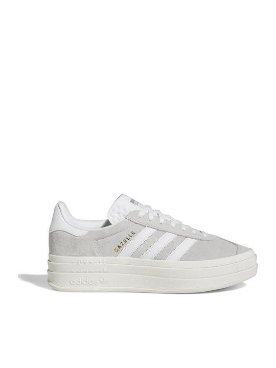 Gazelle Bold Flatforms Sneakers Grey Two / Cloud White / Core White
