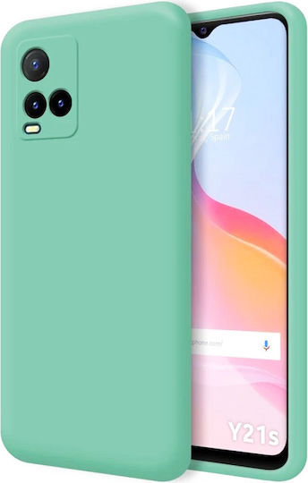 Silky Soft Touch Back Cover Σιλικόνης Τιρκουάζ (Vivo Y21 / Y21s / Y33s)