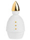 Raeder Christmas Ceramic Figure Length 6cm Santa