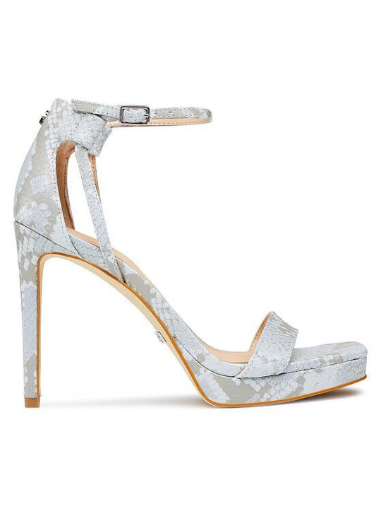 Leather Sandals Light Blue