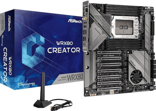 ASRock WRX80 Creator R2.0 Wi-Fi Дънна платка Extended ATX с AMD SP3 Сокет