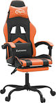 vidaXL 349609 Καρέκλα Gaming Δερματίνης με Υποπόδιο Πορτοκαλί