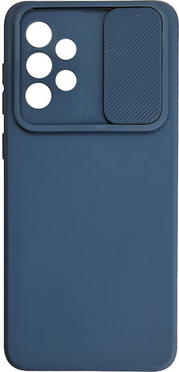 Powertech Camshield Задна Корица Силикон Синя Galaxy A33 5G