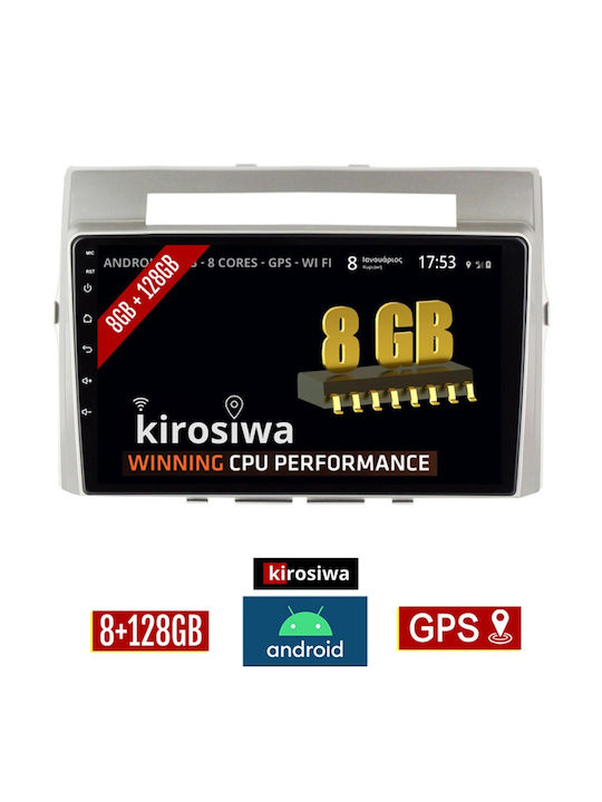 Kirosiwa Car Audio System for Toyota Verso 2004-2009 (Bluetooth/USB/AUX/WiFi/GPS) with Touch Screen 9"
