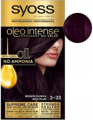 Syoss Oleo Intense Set Haarfarbe kein Ammoniak 3-33 Rich Plum 50ml