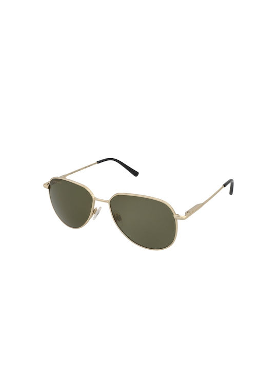 Serengeti Haywood Small Men's Sunglasses with Gold Metal Frame and Green Lens SS544003