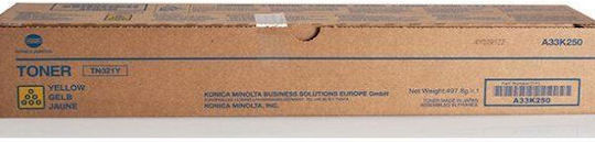 Konica Minolta TN-321AY Γνήσιο Toner Laser Εκτυπωτή Κίτρινο 12500 Σελίδων (A33K25A)