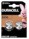 Duracell Electronics Μπαταρίες Λιθίου Ρολογιών CR2430 3V 2τμχ