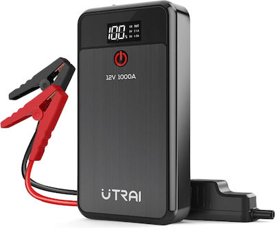 Utrai Jstar Air Portabil Starter Baterie Auto 12V cu Φακό / Banca de alimentare / USB