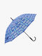 Bartuggi Umbrella with Walking Stick Blue