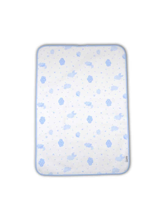 Ninetta Bebe Waterproof Baby Burp Cloth Light Blue 45x65cm