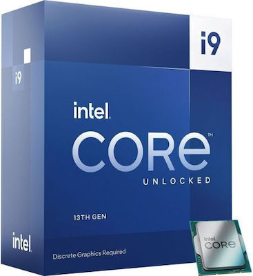 Intel Core i9-13900F 1.5GHz Επεξεργαστής 24 Πυρήνων για Socket 1700 σε Κουτί με Ψύκτρα