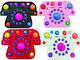 HOMie HOMie Pop it Fidget Silikon Mehrfarbig (Verschiedene Designs) 1St