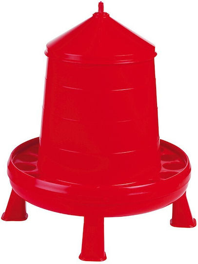 Copele Plastic Alimentator pentru Găini și Păsări cu Capacitate 4kg 30x30x30cm.